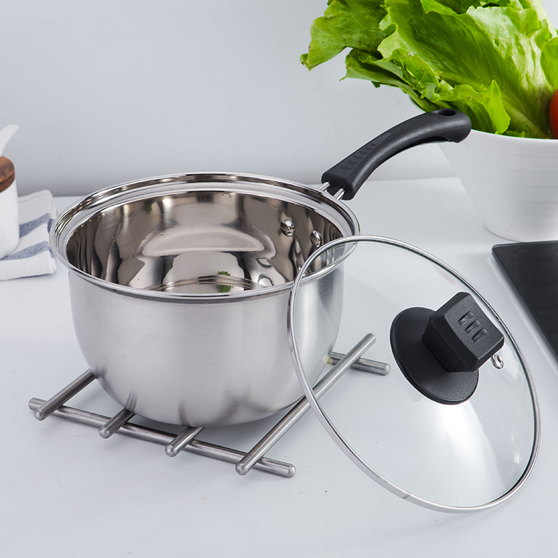 时光旧巷不锈钢奶锅牛奶锅不粘锅煮奶锅宝宝小奶锅加厚热奶锅电磁炉