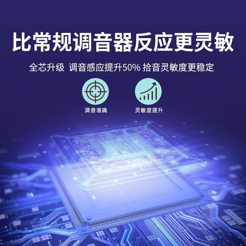 古筝调音器校音器专用三合一节拍器定音器正品送琴弦胶布 蜜桃粉[PLUS款]