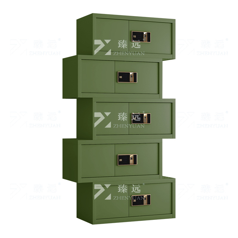 臻远 ZYJJ-80093 保密柜 绿色分体五节指纹锁 长900*宽420*高2000mm 单位:1台高清大图