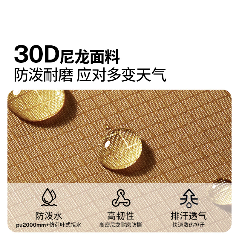 牧高笛 轻量折叠双肩包-拉链款NX24664024高清大图