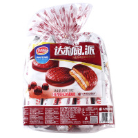 达利园巧克力派300g袋装早餐面包注心派办公室零食点心 巧克力派30克*10枚