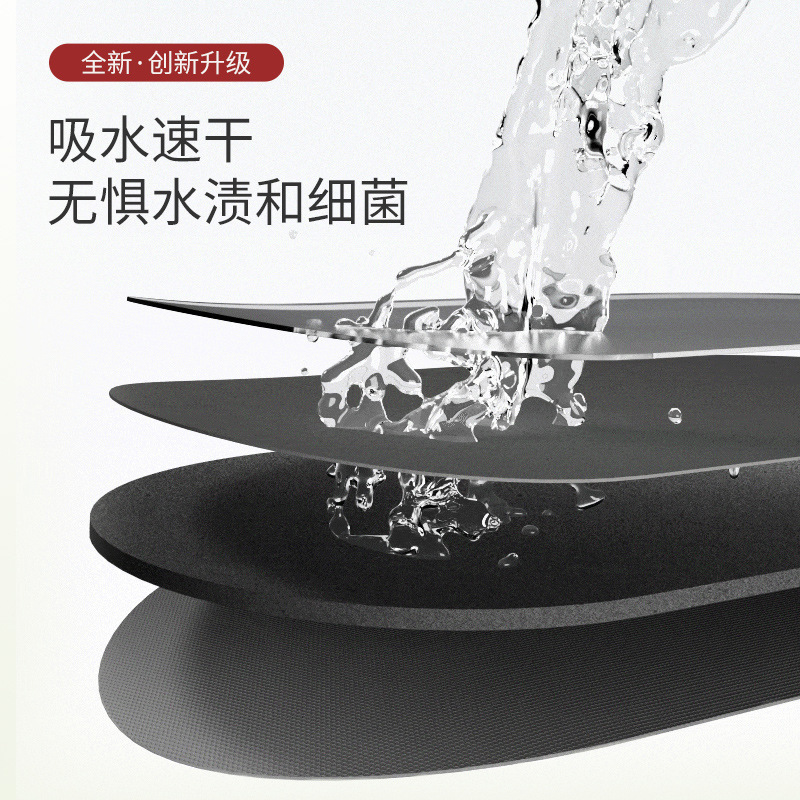 添福运 喜庆硅藻泥软垫吸水垫卫生间门口地垫硅藻土防滑浴室脚垫卫浴厕所地毯防滑浴室脚垫卫浴厕所地毯地垫吸水脚垫子高清大图