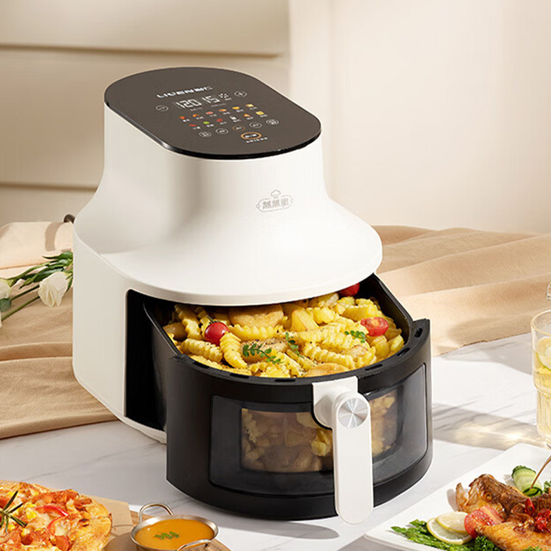 利仁空气炸锅6L预约发酵解冻可视无油炸蒸汽嫩KZ-D6021高清大图