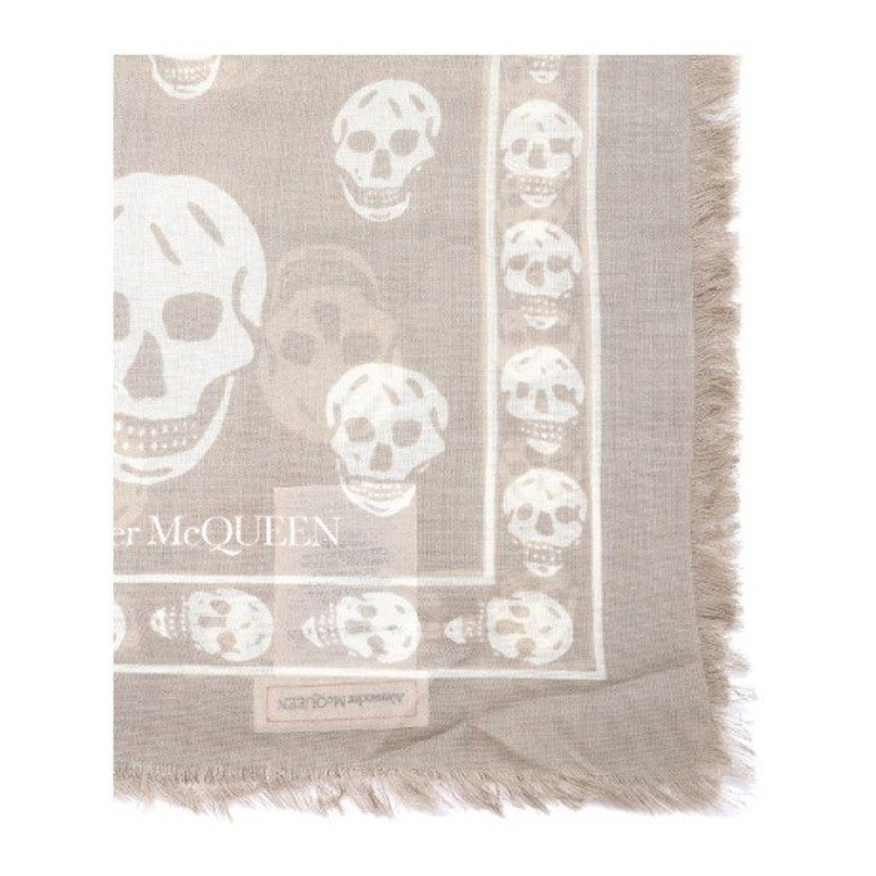Alexander McQueen 亚历山大·麦昆 女士骷髅头印花围巾