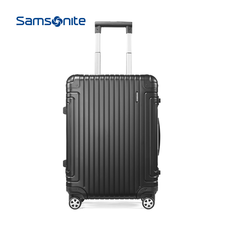 新秀丽(samsonite)铝镁合金箱万向飞机轮拉链箱其他男女旅行拉杆箱登机箱20/23寸DB3