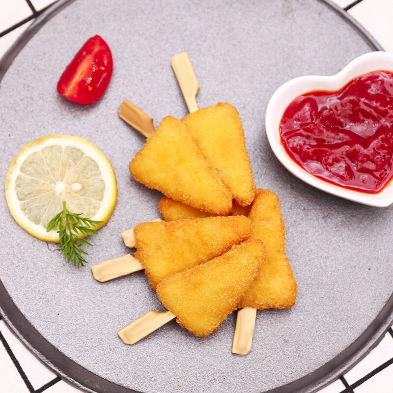 好拾味 黄金鸡柳250g 调味鸡胸肉鸡肉串 香酥鸡柳鸡棒油炸鸡柳 油炸小吃 半成品 裹粉调理品高清大图