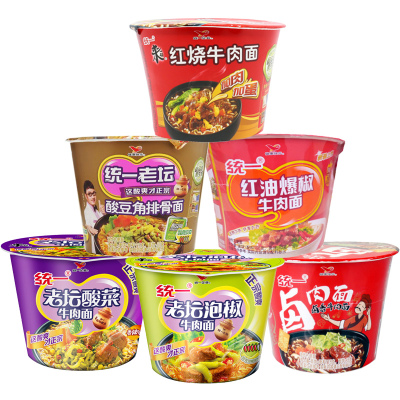 统一来一桶桶面,多口味,整箱方便面