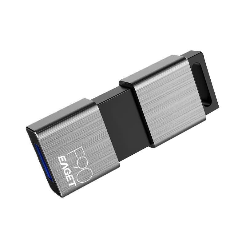 忆捷(Eaget) U盘 F90-256G USB3.0高速金属 推拉式商务优盘 (个)高清大图