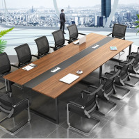 创世人 会议桌长桌洽谈桌椅组合会议桌简d约现代长桌子工作台桌子办公家具6000*2000*750mm