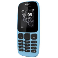 诺基亚（NOKIA） 诺基亚 105 移动联通2G手机 新诺基亚105 蓝色(单卡) 老人机 直板学生手机