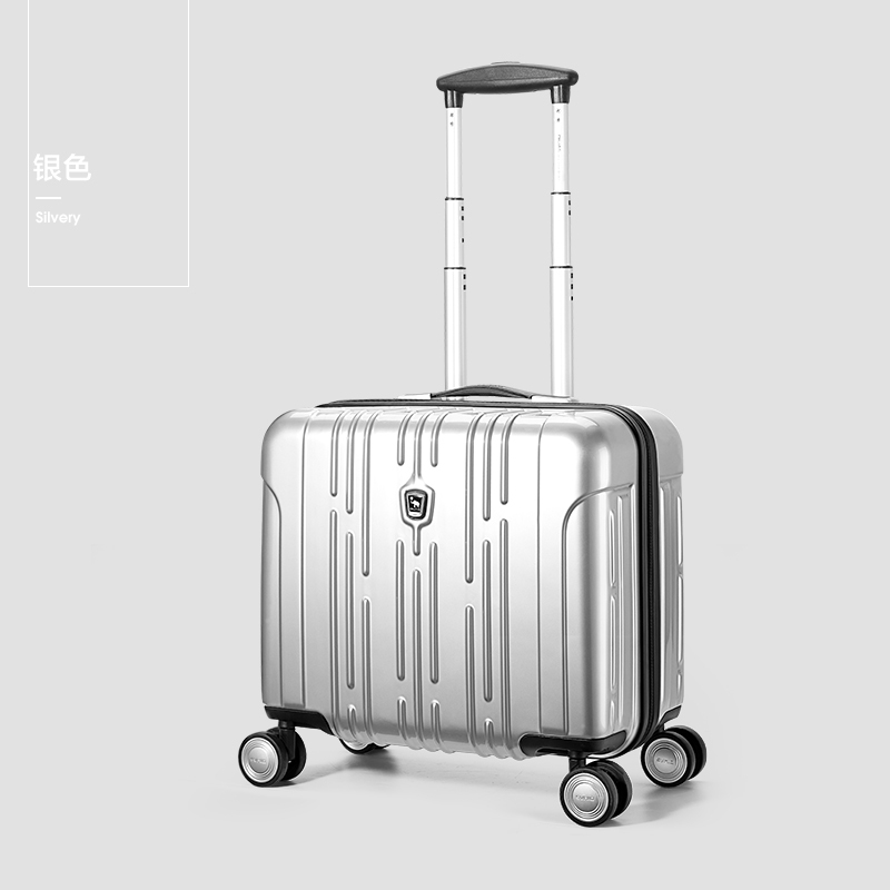 爱华仕oiwas16寸商务行李箱女小型轻便拉杆箱男万向轮拉杆箱密码登机