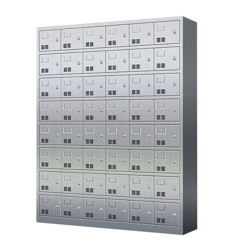 凌迪星不锈钢餐盘柜1800*1430*300mm(48门)台高清大图