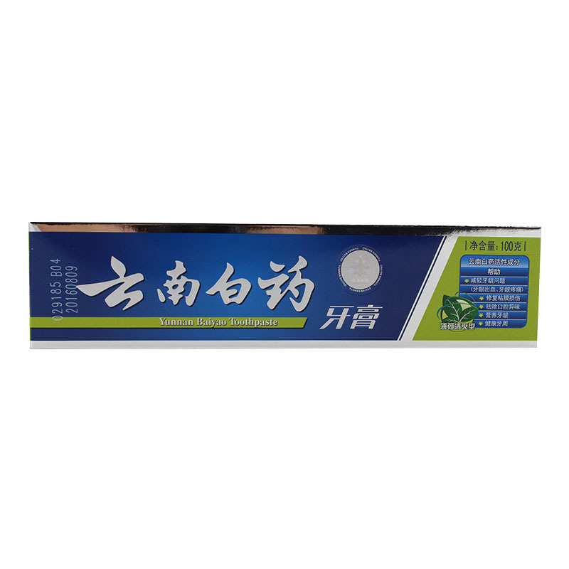 云南白药(YUNNAN BAIYAO)薄荷牙膏 100g/支 (QZZS)