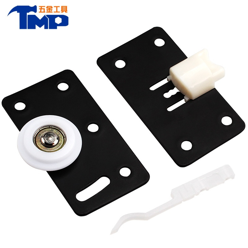 jing ping衣柜移门轮推拉门滑轮老式衣柜门轨道 滑轮 橱柜移门下轨道