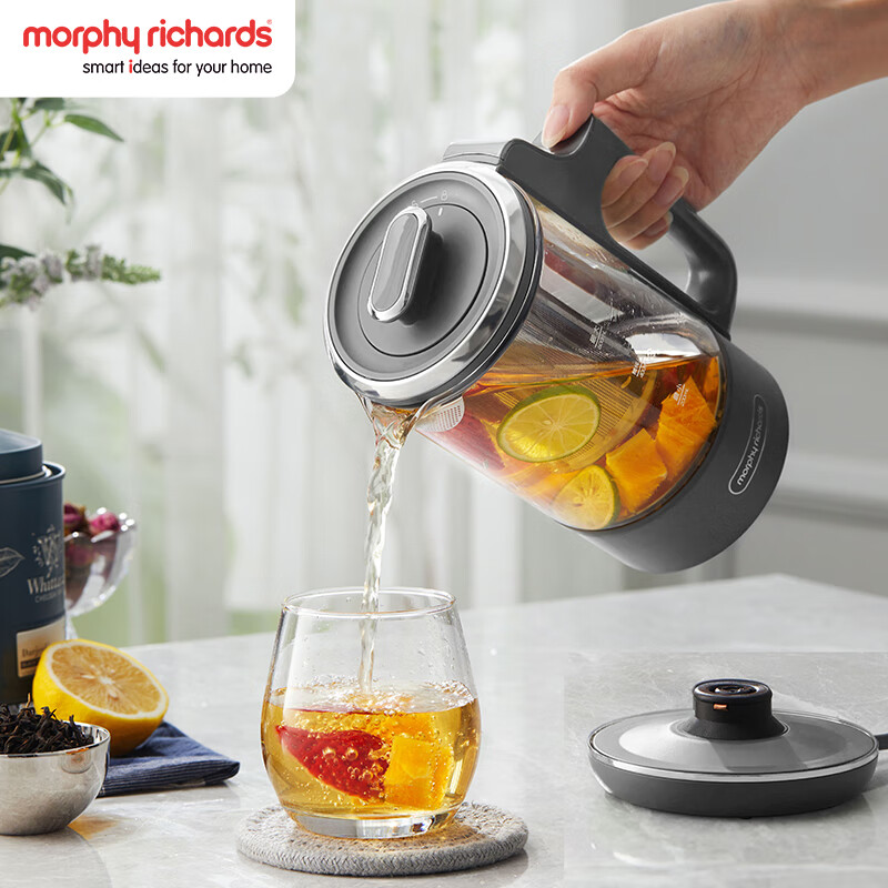 摩飞电器(Morphyrichards)养生壶 分体便携式迷你煮茶器 功率400W 0.6L MR6085 灰色 / 台高清大图