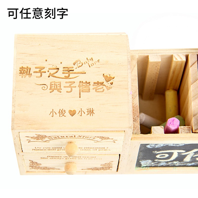 创意时尚可爱儿童女童女孩大容量生日送男孩卡通学生定制 三维工匠 创意笔筒“刻字”(送手提袋)高清大图