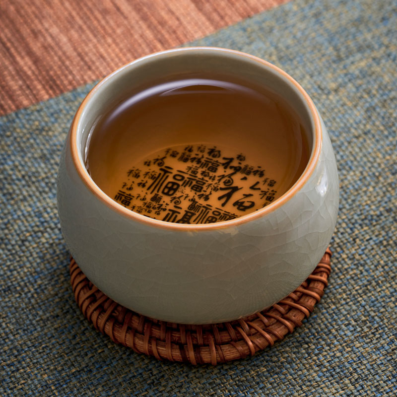 常生源 汝窑茶杯手绘开片原矿送礼功夫茶具单杯精致礼盒 臻致主人杯高清大图