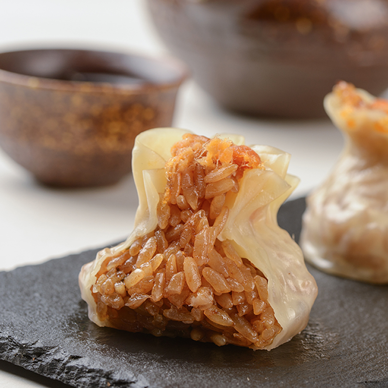 [速冻新品]祐康320g咸蛋黄烧麦*3包家庭早餐点心零食糯米烧麦