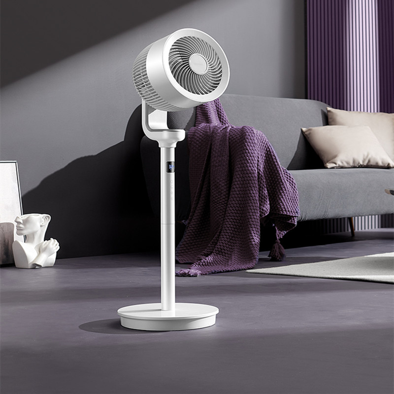 艾美特天鹅pro空气循环扇净化智能电风扇用落地遥控fa18rd701绅士白