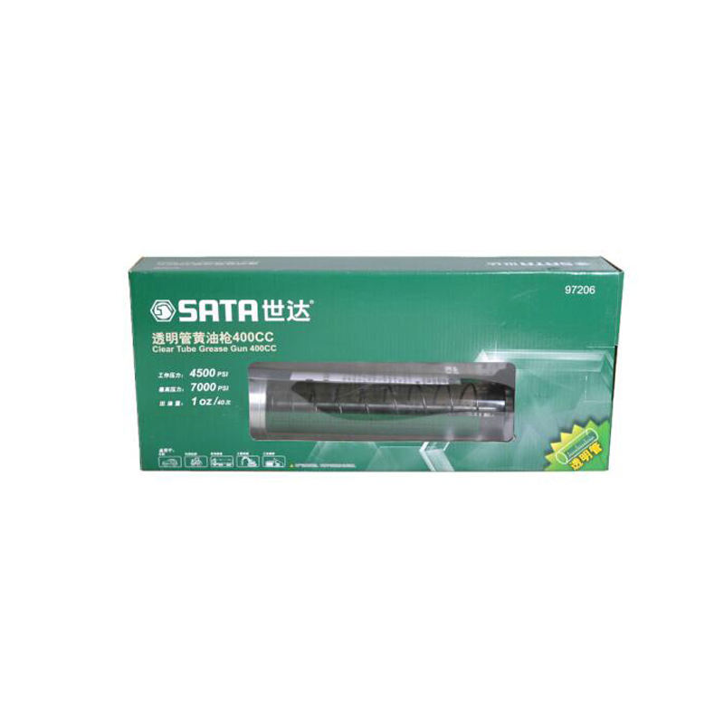 工具库 世达SATA 透明管黄油枪400cc 97206