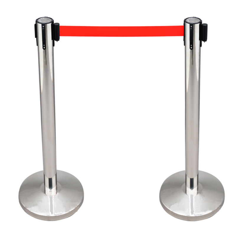 瑞丰杰不锈钢警戒隔离线排队护栏一米线栏杆隔离带伸缩带围栏杆l01