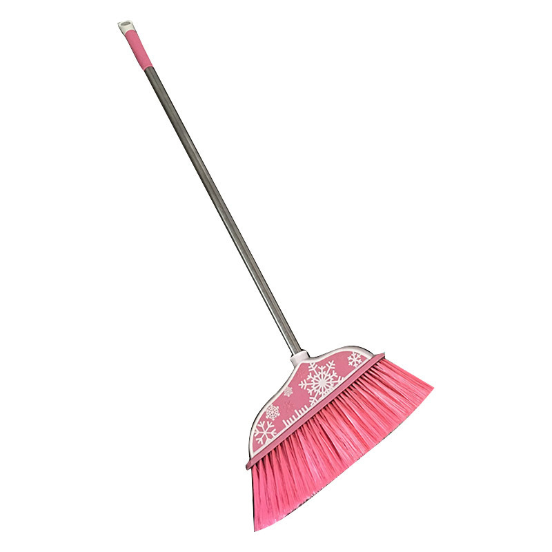 礼千初 家用塑料丝单扫把扫帚笤帚塑料清洁笤帚软毛铁杆懒人不带簸箕 8006单扫把高清大图