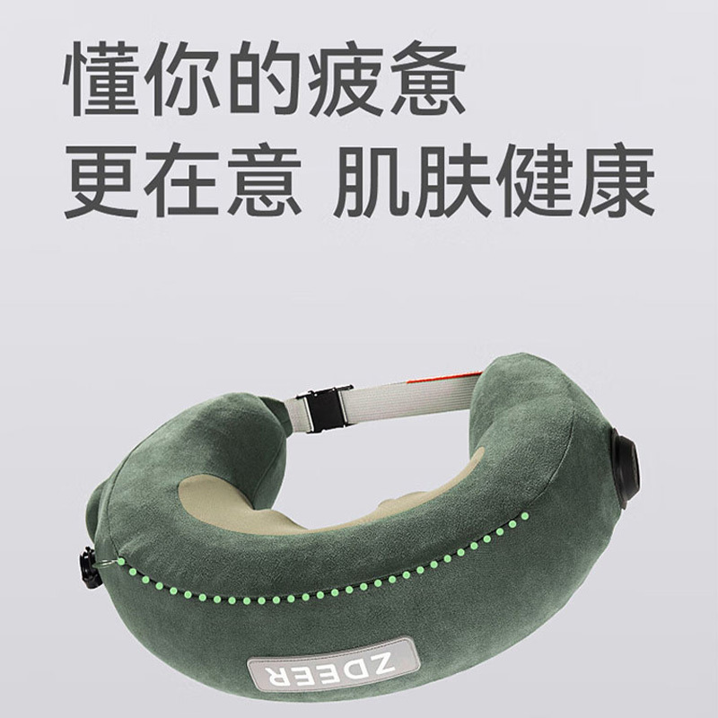 左点按摩枕气囊承托仿人手捏充气式设计ZD-JZ0101-D高清大图