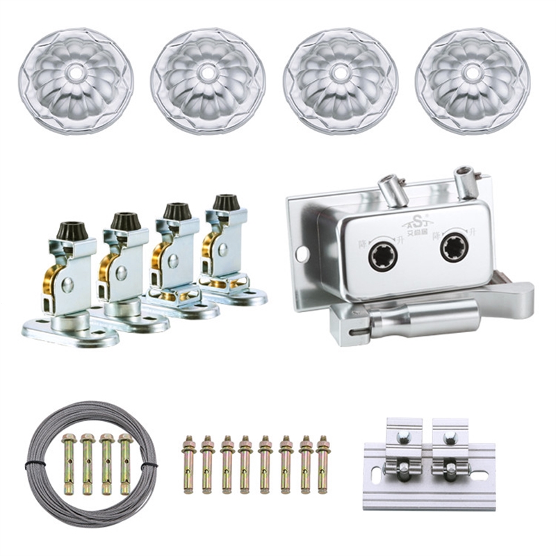 纳丽雅(naliya)手摇晾衣架配件大全手摇器晾衣杆晒衣架升降晾衣架配件