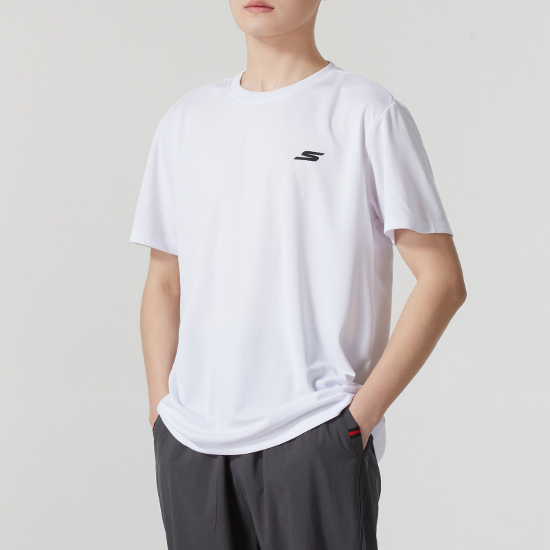 斯凯奇 男女同款T恤短袖 P224U051-000QXL 件高清大图