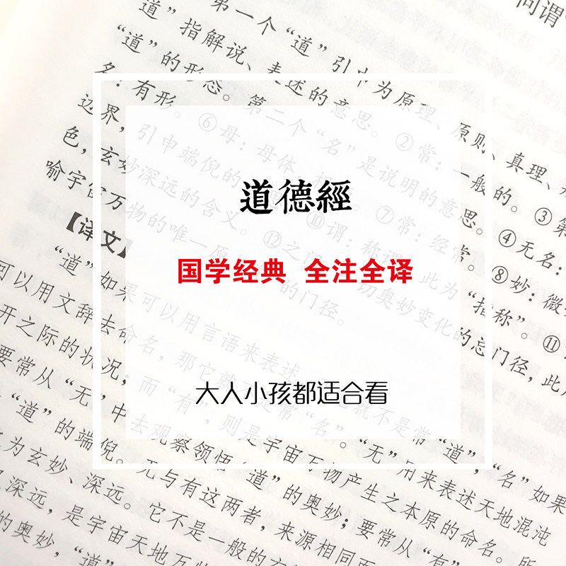 [正版]足本无删减 原文+注释+译文+评析 老子道德经 书籍 道德经解读 道德经全集 道德经 道德经中华书局LN