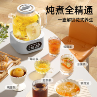 荣事达全玻璃养生壶恒温烧水壶家用多功能办公室煮茶器小型煮茶壶带茶漏551