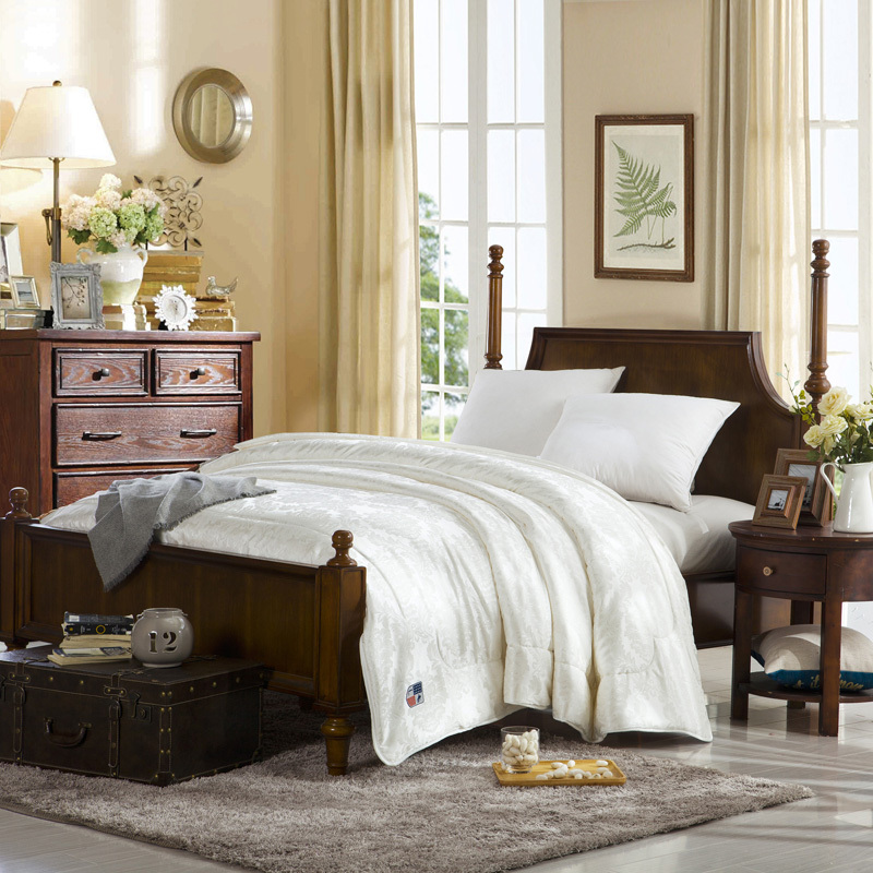 lovo乐蜗家纺罗莱生活出品蚕丝夏凉被薄被春秋被冬被加厚保暖被芯空调