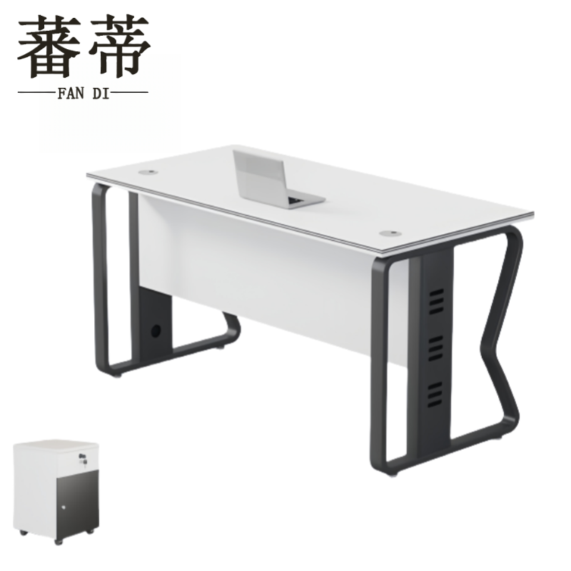 蕃蒂办公桌职员桌高清大图