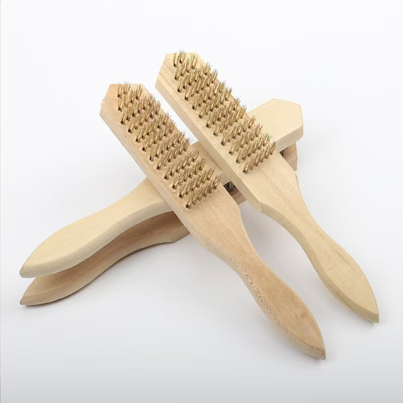 凯量 钢丝刷除锈刷清洁刷 黄丝13排18丝(6列) 把高清大图