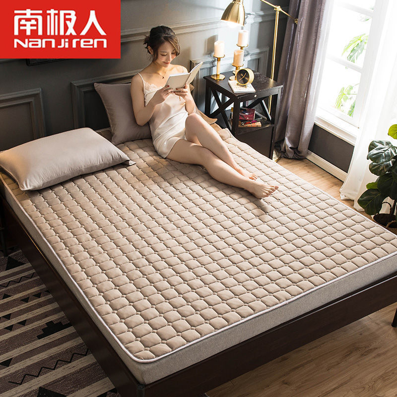 四季通用床垫床护垫榻榻米防滑保护垫床褥子单双人学生宿舍 透气升级款【米色】LHF 120X200cm床