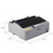 爱普生Epson LQ-300KH/LQ-520K/LQ-300K+II滚筒式针式打印机出库单发货单票据发票卷筒式连打24针3联复写办公LQ-300KH 套餐三