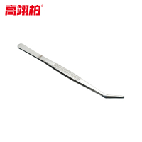 高翊柏 33011093 430不锈钢镊子 25cm圆弯头 带磁性 防碘伏敷料镊组织镊