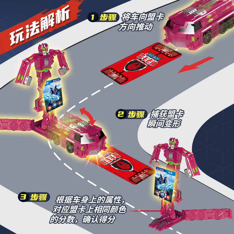 买奇酷盟卡车神变形玩具召唤卡片爆龙战车机甲魔幻对决巨塔天兵TM008