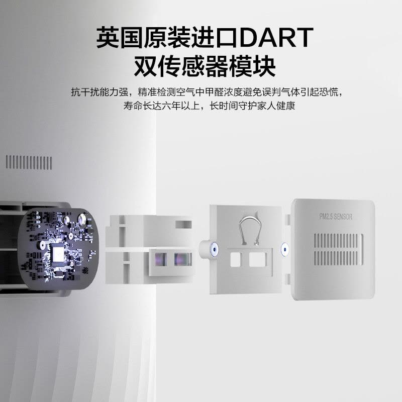 美的(Midea)空气净化器 家用除甲醛净化器 除雾霾除菌净化器极地白除甲醛低耗材 空气净化器KJ800G-H Pro图片