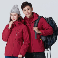 伊夫狼爪(YIFULANGZHUA)三合一冲锋衣男女情侣款2023秋冬季防风防水保暧户外登山外套