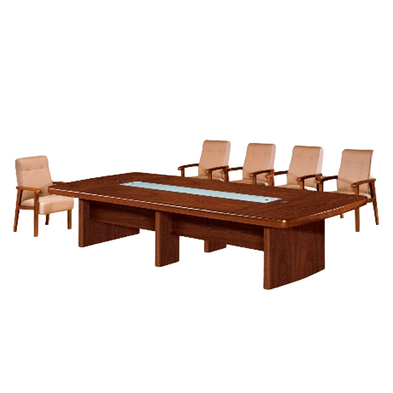 大央会议桌H-7135 3500W*1300D*760H办公家具会议桌长方形大型长桌简约现代会议室洽谈桌高清大图