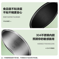 布谷(BUGU)电火锅电煮锅多功能小煮锅迷你连体电煮锅电火锅不沾涂层1-2人低功率煮面锅电热杯0.8LBG-SP12