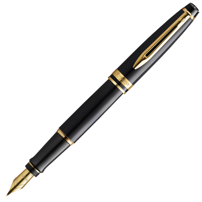 威迪文(WATERMAN)EXPERT系列丽雅黑金夹钢笔/墨水笔