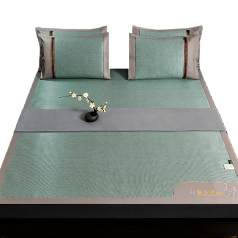 亿洛莱 冰丝凉席 90*195cm 套高清大图