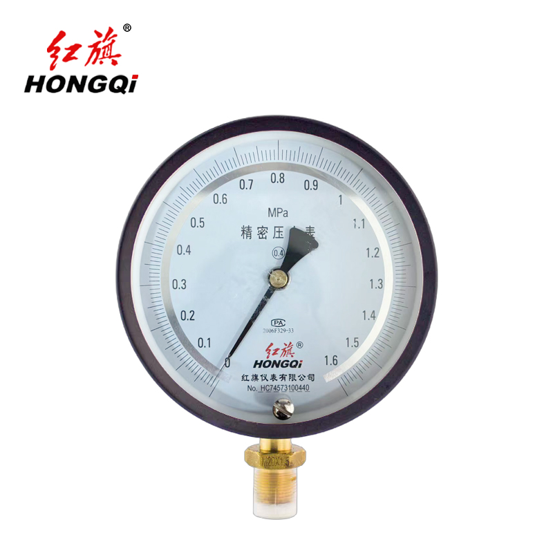 红旗 精密压力表 0.4级 YB150 0-1.6MPA 块高清大图