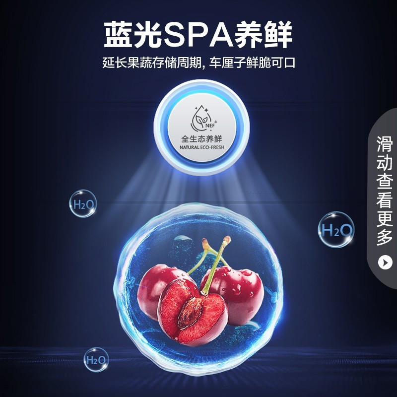 容声452升冰箱离子净味十字对开门母婴冰箱四门一级能效变频风冷全空间净化