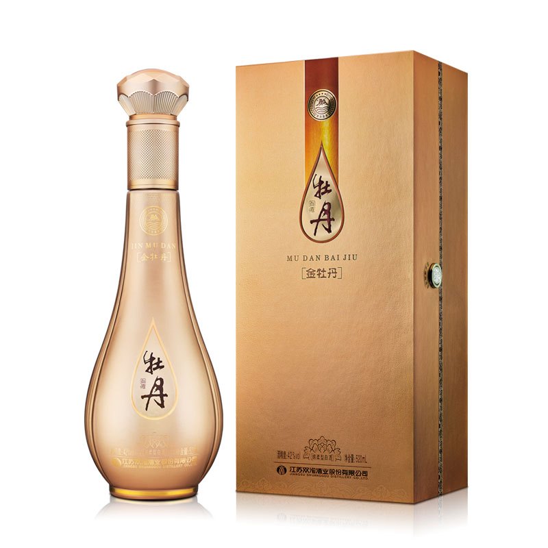 双沟 金牡丹 42°浓香型白酒 520ml 单瓶装