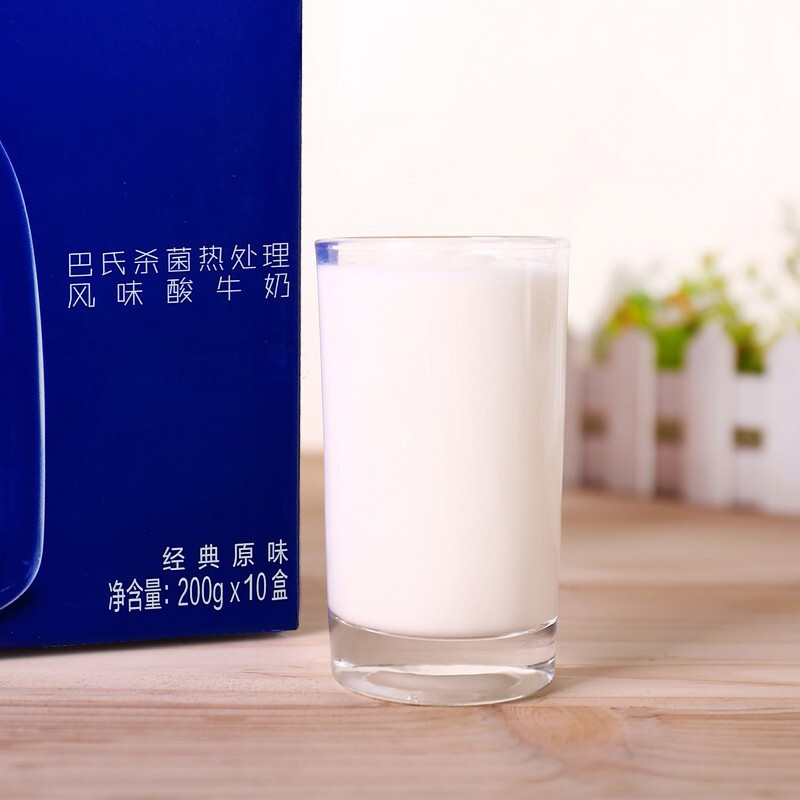 蒙牛 纯甄酸牛奶箱装经典原味酸奶 200g*10盒