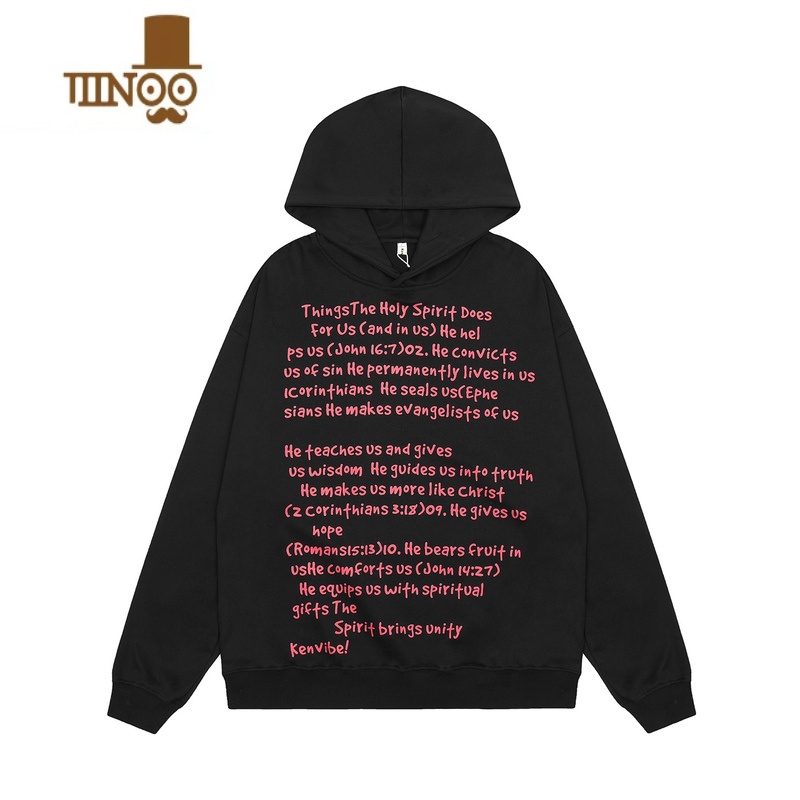 YANXUMz 美式街头情侣潮流小众字母印花连帽卫衣男秋季潮牌慵懒帽衫潮高清大图