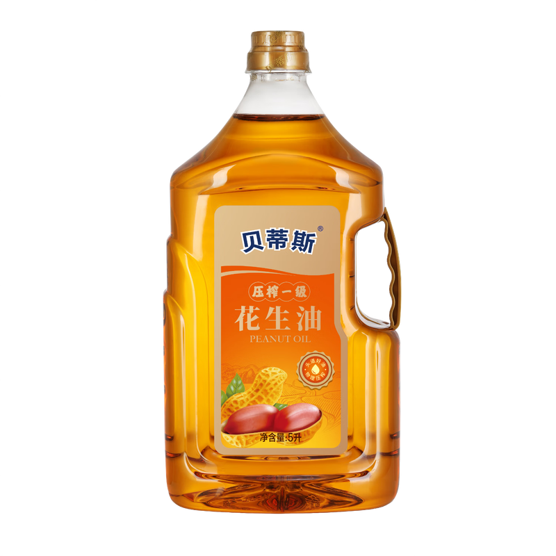 贝蒂斯一级压榨花生油5L